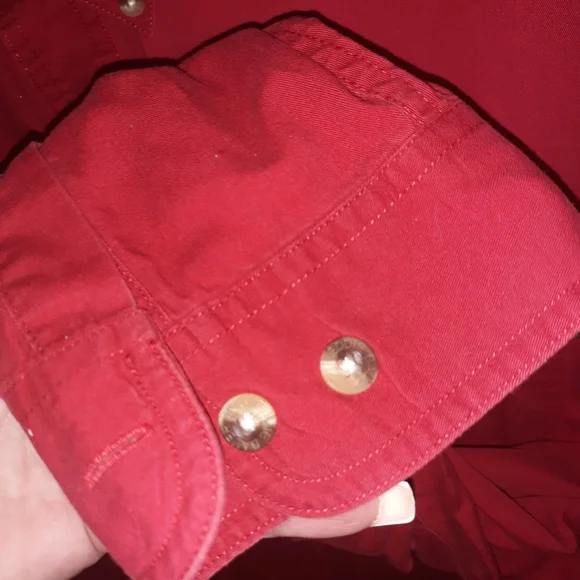 Men's Eddie bauer XXL Red Long sleeve button shirt - Picture 5 of 8